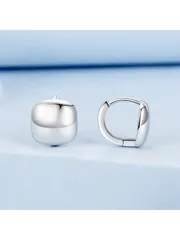 ジュエリー レディース イヤーアクセサリー スクエアフープピアス 925スターリングシルバー ホワイトゴールドプレート レディースジュエリー