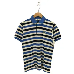 ラコステ LACOSTE ボーダー 鹿の子 ポロシャツ メンズ JPN：3 