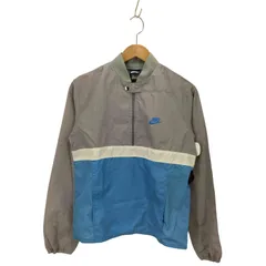 ナイキ NIKE 80S  紺タグ チンスト ハーフジップ ナイロンプルオーバー メンズ import：XL 