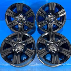 【後期純正】GUN125 ハイラックス Z 純正 17インチ 7.5J+30 6H PCD139.7 4本 ガンメタ 150系 プラド ハイエース 流用 17×7.5J 美品のサムネイル