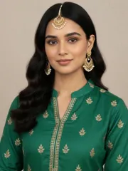 ジュエリー レディース セット 3個セット ビンテージパール タッセルイヤリング、女性の結婚式ジュエリーセット - ホロー ゴールドイヤリング & ネックレス