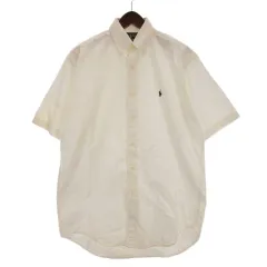 ラルフローレン RALPH LAUREN ボタンダウン シャツ 半袖 ホワイト S 251111E