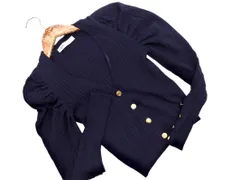 ZARA ザラ リブ カーディガン sizeS/濃紺 ■◇ レディース