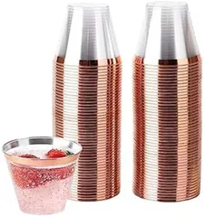 プラスチックカップ インカップ 西洋料理カップ アイスクリームカップ 9オンス 透明プラスチックカップ 50個 使い捨てハードカップ プラスチックワインカップ カクテルカップ パーティープラスチックカップ パーティーカップ