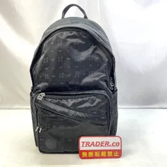 01w-6589 ポーター PORTER   POTR モノグラム  デイバッグ 総柄 保存袋付き 吉田カバン  ブラック  日本製 メンズ   リュック・デイパック  【中古品】