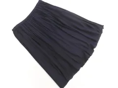 自由区 プリーツ スカート size40/紺 ■◇ レディース