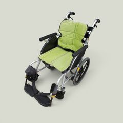 マツナガ 介助型車椅子 NEXT－51B グリーン【京都引取希望