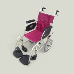 tacaof アルミ製車いす S-15 赤色 最大耐荷重100kg - メルカリ