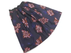 Jewel Changes ジュエルチェンジズ ユナイテッドアローズ Aライン 花柄 スカート size36/紺 ■◇ レディースのサムネイル