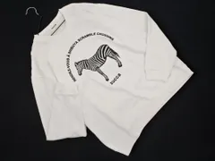 Zucca ズッカ しまうまプリント トレーナー スウェット sizeM/白 ■◇ レディース