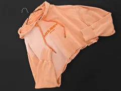 MOUSSY マウジー ロゴ 刺 クロップド丈 プルオーバー パーカー sizeF/オレンジ ■◇ レディースのサムネイル