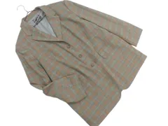 Alley by w closet アリーバイ ダブルクローゼット チェック テーラード ジャケット sizeF/ブラウンｘ緑 ◇■ レディースのサムネイル