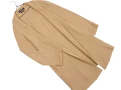 nano universe ナノユニバース ロング ショール カーディガン sizeL/キャメル ■◇ レディース