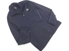 adidas アディダス ロゴプリント トラック ジャケット sizeL/紺 ■◇ メンズ