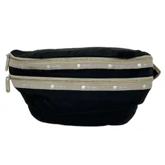 LESPORTSAC(レスポートサック) ウエストポーチ ヘリテージベルトバッグ 3374 F247 黒×ベージュ