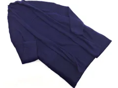 INDIVI インディヴィ VAI ウール混 ショールカラー ロング カーディガン size38/紺 ◇■ レディースのサムネイル