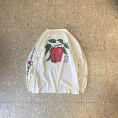 90s USA製 ヴィンテージ万年カレンダー りんご 稀少 木製 kagz_interior-goods-a8064-m