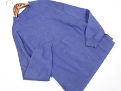 GLOBAL WORK グローバルワーク モックネック スリット ニット セーター sizeM/青 ■◇ レディース