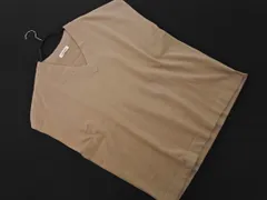GLOBAL WORK グローバルワーク Vネック ニット ベスト sizeM/ベージュ ■◇ メンズのサムネイル