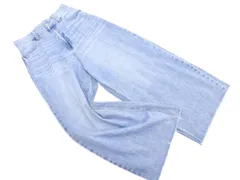 apart by lowrys アパートバイローリーズ カットオフ ワイド デニムパンツ sizeM/青 ■■ レディースのサムネイル