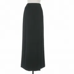 コムサデモード COMME CA DU MODE ロングプリーツスカート 9 ブラック 黒 00-88FS04