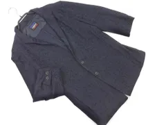 NICOLE CLUB ニコルクラブ FOR MEN 総柄 ワイヤーカラー テーラード ジャケット size46/紺 ■◇ メンズ