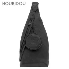 ルイヴィトン LOUIS VUITTON ボディバッグ デュオ スリングバッグ レザー モノグラムシャドウレザー ブラック ブラック金具 ショルダーバッグ 黒  M26730 RFID 【保存袋】【中古】のサムネイル
