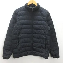 t■ユニクロ/UNIQLO ライトダウンジャケット■黒【メンズM】men's/3【中古】