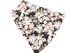 COUP DE CHANCE クードシャンス 花柄 ロング スカート size38/黒 ■◇ レディース