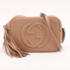 美品 グッチ GGキャンバス プリンシー 204939 レザー ショルダーバッグ