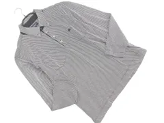 BURBERRY バーバリー GOLF 総柄 ボタンダウン ポロシャツ sizeL/白ｘ黒 ■◇ メンズ