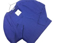 新品 ZARA TRF ザラ トラファ Vネック カットソー sizeM/青 ■◇ レディース