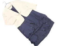 新品 any SiS エニィスィス ジャケット ワンピース セットアップ size2/アイボリーx紺 ■◇ レディース