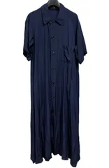 Yohji Yamamoto Y's｜ヨウジヤマモト ワイズ YN-D03-218 半袖 ロングドレス ワンピースのサムネイル