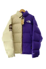 シュプリーム SUPREME ×THE NORTH FACE ノースフェイス 24SS SPLIT NUPTSE JACKET TAN スプリット ヌプシ ダウン ジャケット ND02400I L GP グラベル ピークパープル☆AA★■250316