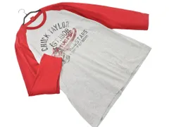 CONVERSE コンバース 大きいサイズ ラグラン Tシャツ size5L/グレー ■◇ メンズ