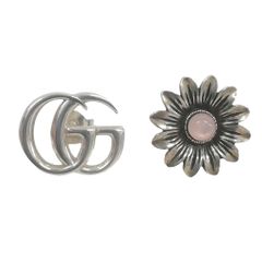 グッチ GUCCI ダブルG フラワー ピンク マザーオブパール スタッド