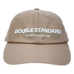 DOUBLE STANDARD CLOTHING ダブル スタンダード クロージング ラインストーンロゴキャップ 0600-000-241A ベージュ Fのサムネイル