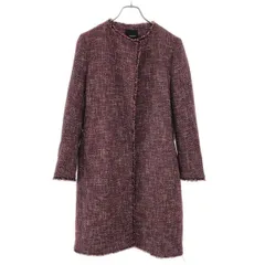theory セオリー GREWNECK COAT BASKET TWEED ツイードコート 01-8309623-281-902 レッド Sのサムネイル