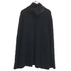 Yohji Yamamoto POUR HOMME ヨウジヤマモト プールオム 19AW ムラジャガードネックフラップロングニット HC-T22-174 ブラック 3のサムネイル