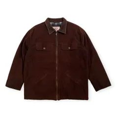 00s FADED GLORY フェイデッドグローリー 裏チェック ウール モールスキン ジャケット サイズ M /ブラウン/男女でものサムネイル
