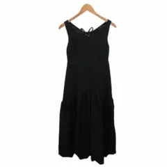 ダズリン dazzlin ノースリーブワンピース ミモレ ロング S 黒 ブラック 022340301801-01 ■YHS10