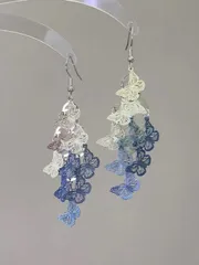 ジュエリー レディース イヤーアクセサリー 1ペア ヴィンテージ多目的 蝶のドロップピアス、女性の様々なシーンに適用可能