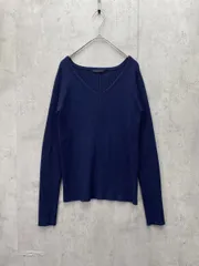 美品 BARNYARDSTORM バンヤードストーム Vネック ニット セーター size1/ネイビー ◇■レディース