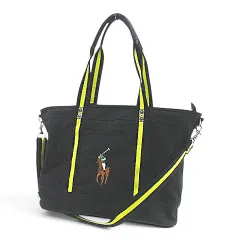 ポロゴルフ ラルフローレン POLO GOLF RALPH LAUREN トートバッグ ハンド ショルダー ポニー ブラック 黒系 キャンバス