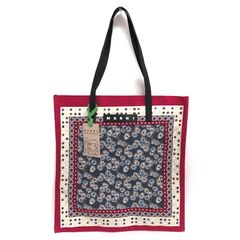 美品 INOUI TOOSH イヌイトゥーシュ トートバッグ フラワー チェック 