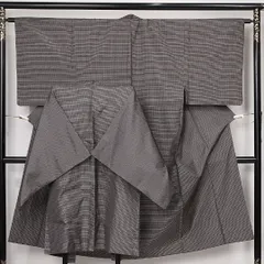 3点セット アンサンブル 男着物 本場大島紬 袷 身丈135cm 裄丈64cm 正絹 Sランク インフォーマル 棒衿 Sサイズ 証紙 有馬 シック 落ち着き グレー系 M4 1224-13146