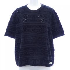 美品CHANEL オーバーサイズプルオーバー スター透かし編み 24SS 34 