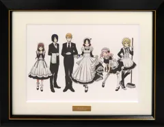 【中古】原画イラストボード 付属品付)かぐや様は告らせたい？～天才たちの恋愛頭脳戦～ 描き下ろしイラスト 集合 キャラファイングラフ ＜メイド＆執事ver..＞