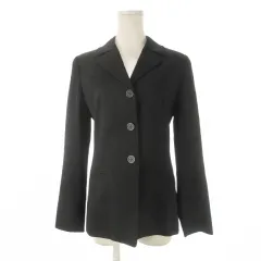 アンタイトル UNTITLED ジャケット 2 黒 ブラック ノッチドラペル 長袖 3つボタン /CK11 ■GY60